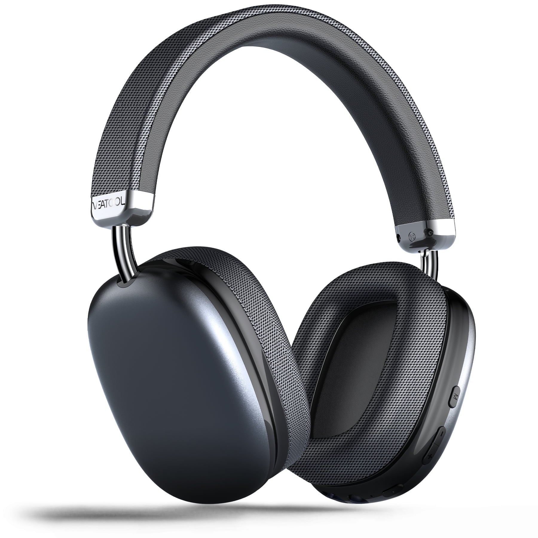 Bluetooth Headphones Over Ear, 65Hrs Playtime Wireless Headphones,Bass Boosted by 90%,Lightweight Headset with Deep Bass, Clear Call with 4 Noise Cancelling Mics,Low Latency for Travel Work Cellphone