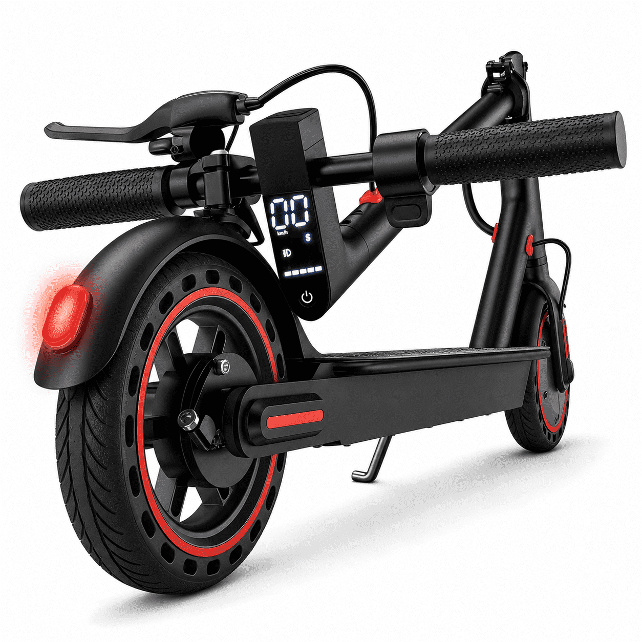 KKA Electric Scooter for Adults,350W Folding E-Scooter Up to 21 Miles Range, 3 Speed Modes, 8.5" Solid Tires, LED Display & Headlight